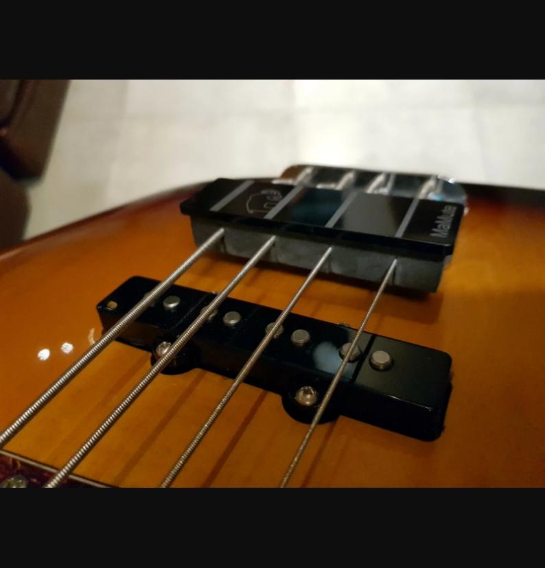 Bass String Mute - MaMute® 5 Strings rubber block with hard plate f/ Fender bass