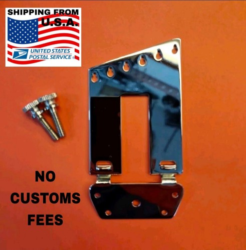 6-string trapeze tailpiece reinforced bracket for Rickenbacker + 2 Strap bolts