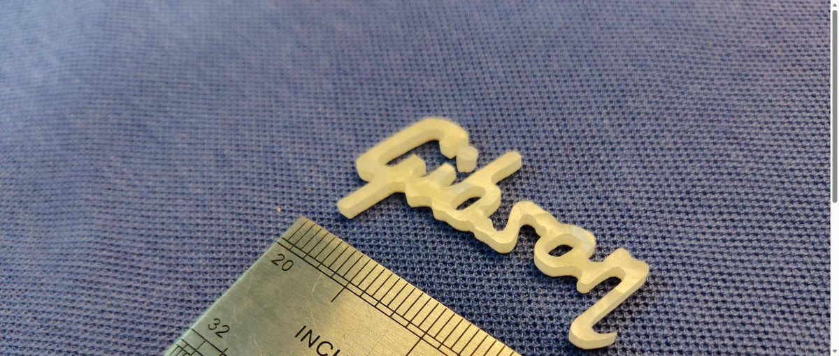 2 pcs Gibson 70's / 80's Style MOP Mother of Pearl Pearloid Inlay Logo for Headstock