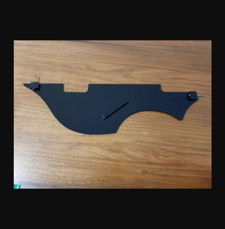 Custom black pickguard and control panel set for Hofner 500/1 Violin Bass - DIY