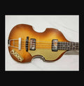 Custom golden pickguard and control panel set for Hofner 500/1 Violin Bass - DIY