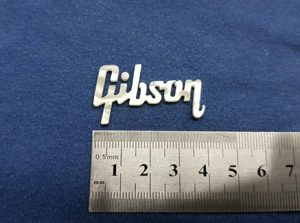 2 pcs Gibson MOP Mother of Pearl Pearloid Inlay Logo for Headstock