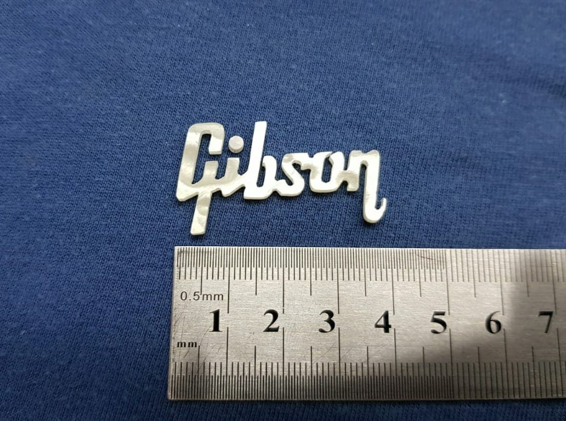 2 pcs Gibson MOP Mother of Pearl Pearloid Inlay Logo for Headstock
