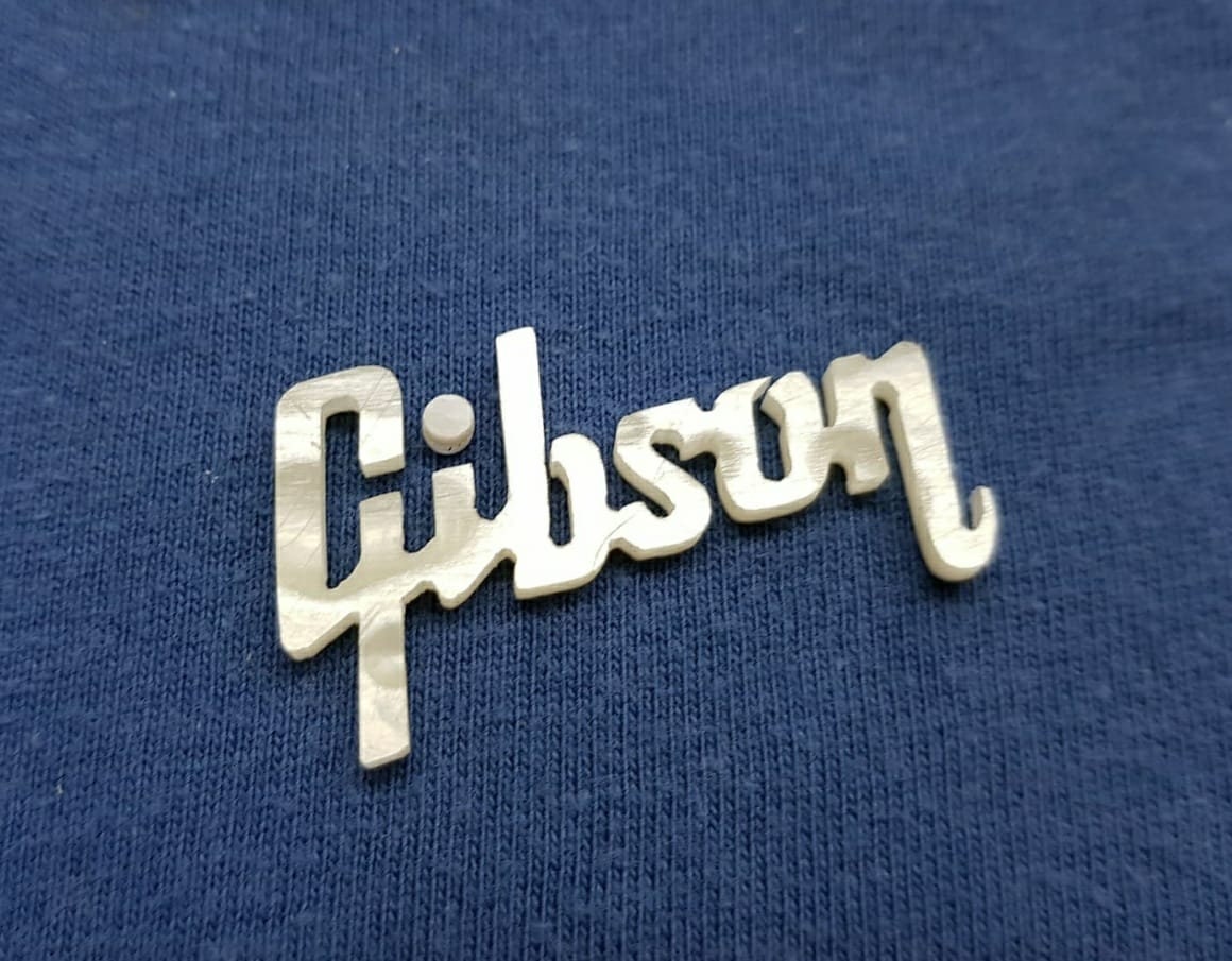 2 pcs Gibson MOP Mother of Pearl Pearloid Inlay Logo for Headstock