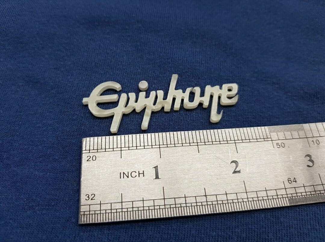 2 pcs Epiphone MOP Mother of Pearl Pearloid Inlay Logo for Headstock