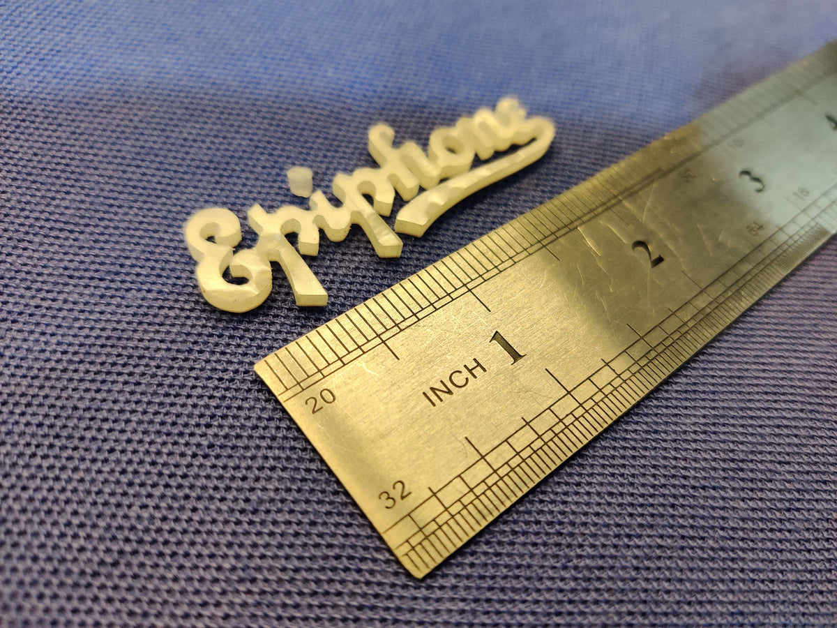 2 pcs Epiphone Vintage Italic Style MOP Mother of Pearl Pearloid Inlay Logo for Headstock