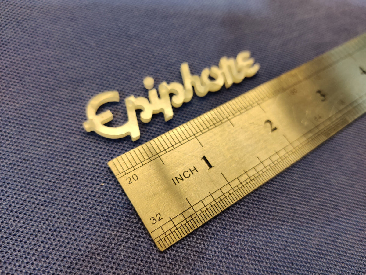 2 pcs Epiphone Vintage 60's Style MOP Mother of Pearl Pearloid Inlay Logo for Headstock