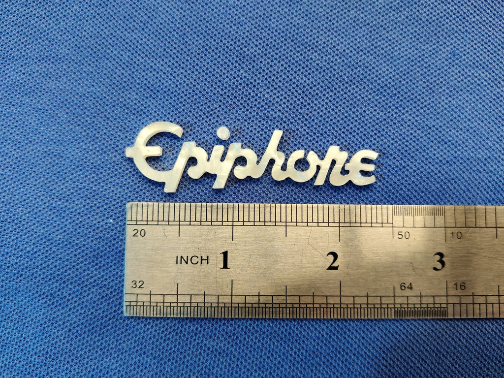 2 pcs Epiphone Vintage 60's Style MOP Mother of Pearl Pearloid Inlay Logo for Headstock