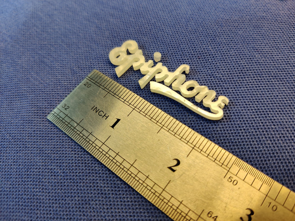 2 pcs Epiphone Vintage Italic Style MOP Mother of Pearl Pearloid Inlay Logo for Headstock
