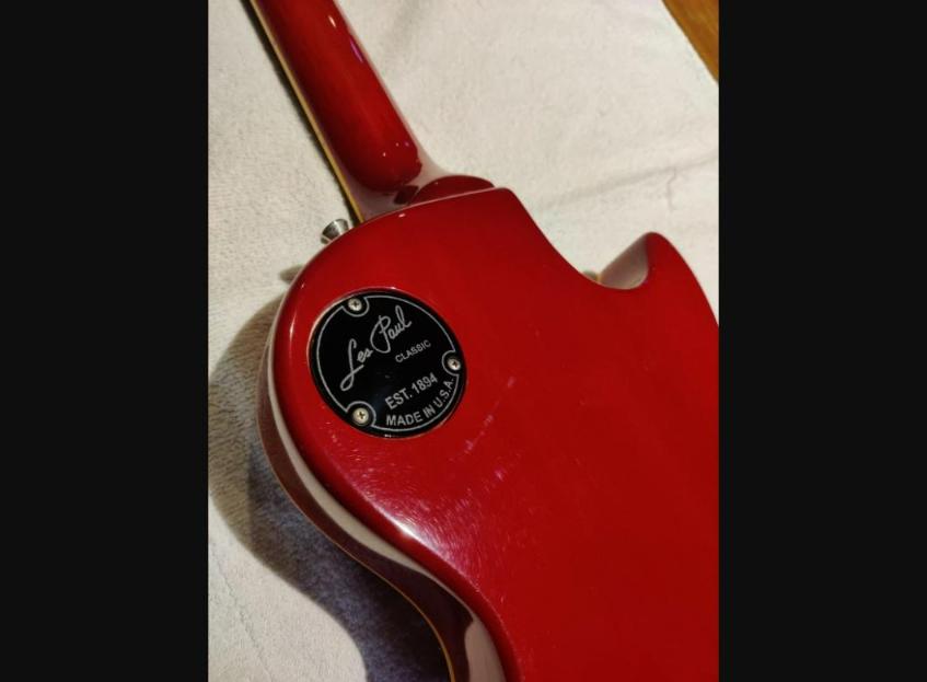 Engraved Switch Back Plate cavity cover for Epiphone or Gibson Les Paul Classic