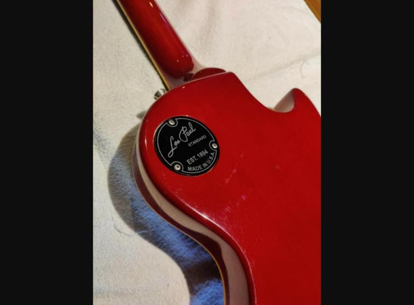 Engraved Switch Back Plate cavity cover for Epiphone or Gibson Les Paul Standard
