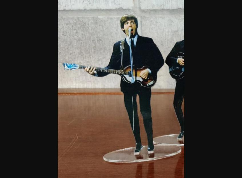 Paul McCartney 1964 standing figure cristal clear acrylic. He looks so real!