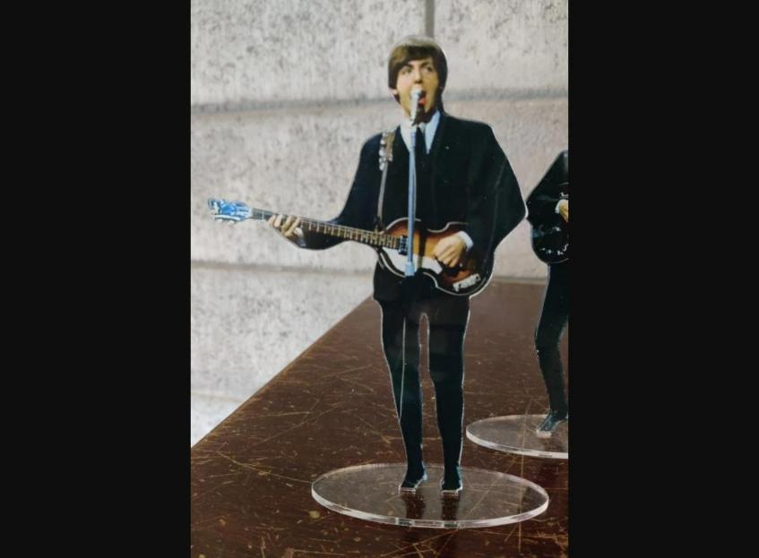 Paul McCartney 1964 standing figure cristal clear acrylic. He looks so real!