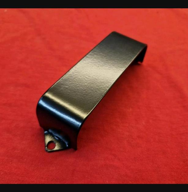 Black Treble Pickup Cover For Rickenbacker 4001 4003 Bass - Painted Steel