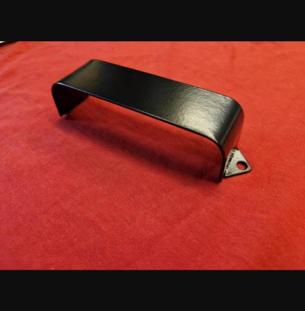 Black Treble Pickup Cover For Rickenbacker 4001 4003 Bass - Painted Steel