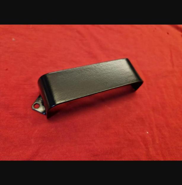 Black Treble Pickup Cover For Rickenbacker 4001 4003 Bass - Painted Steel