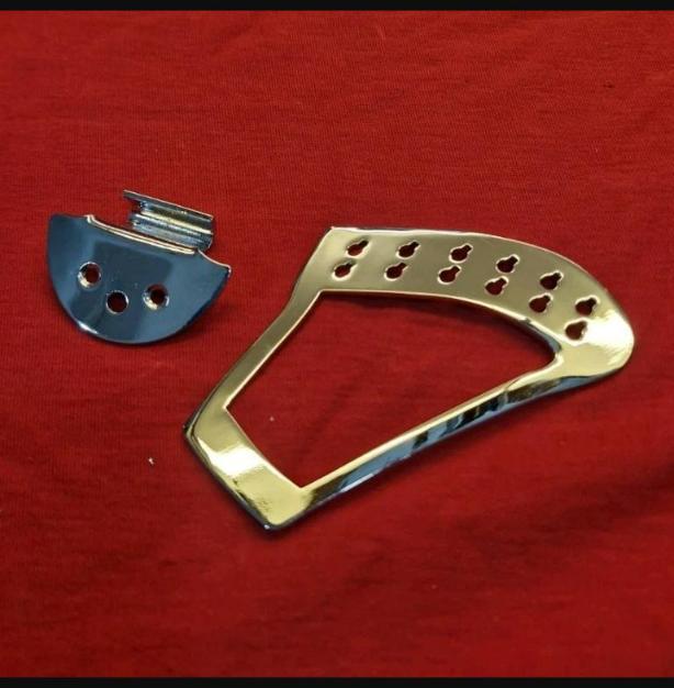 12-string curved harp tailpiece + bracket, R tp replace for Rickenbacker guitar