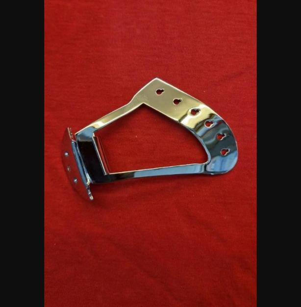 6-string curved harp tailpiece + bracket, R tp replace for Rickenbacker guitar
