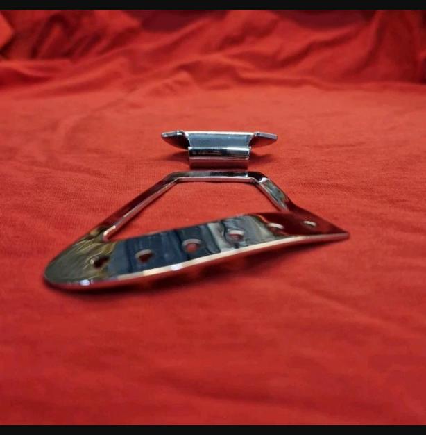6-string curved harp tailpiece + bracket, R tp replace for Rickenbacker guitar
