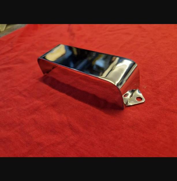 Treble Pickup Cover For Rickenbacker 4001 4003 Bass - Steel With Chrome Bath