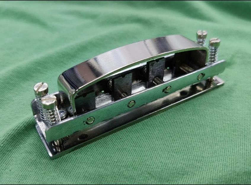 4-String Bridge Replacement With Baseplate And Cover For 4005 Rickenbacker Bass