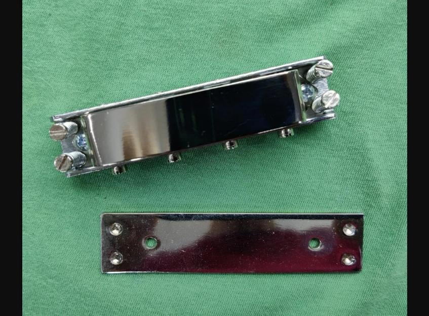 4-String Bridge Replacement With Baseplate And Cover For 4005 Rickenbacker Bass