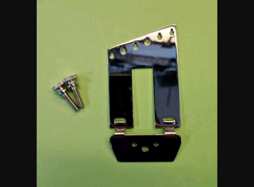 6-string trapeze tailpiece and bracket to replace Rickenbacker R + 2 Strap bolts