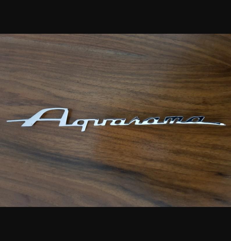 Riva Aquarama vintage boat chrome plated logo badge project/restoration