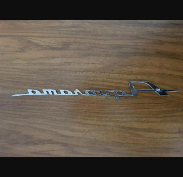 Riva Aquarama vintage boat chrome plated logo badge project/restoration