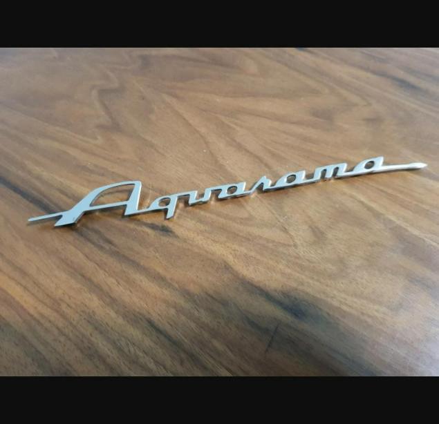 Riva Aquarama vintage boat chrome plated logo badge project/restoration