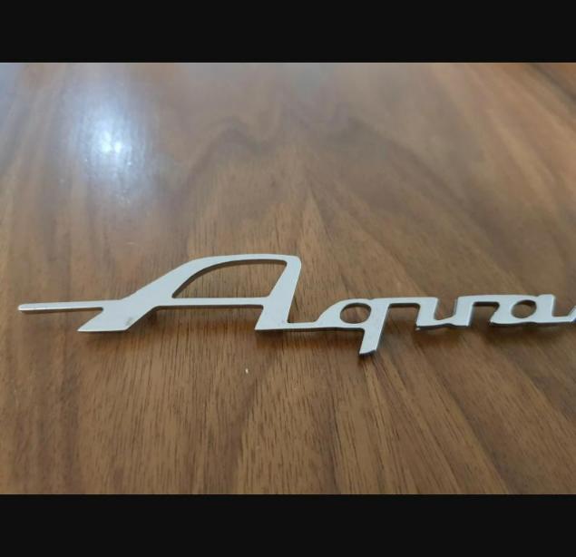 Riva Aquarama vintage boat chrome plated logo badge project/restoration