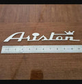 Riva Ariston vintage boat stainless steel 11" logo badge project/restoration