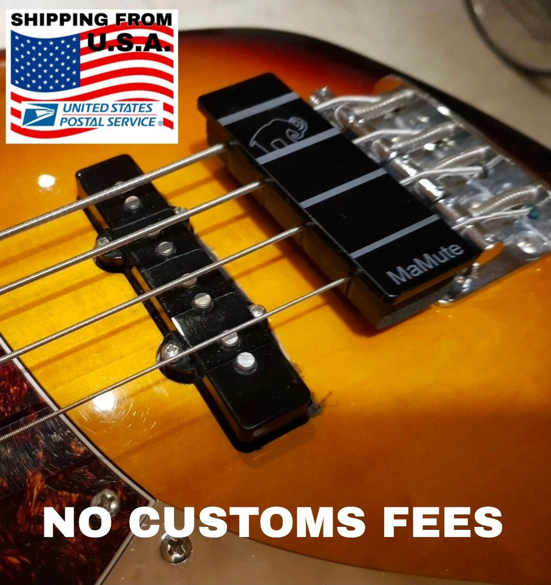 Bass String Mute - MaMute® Muter rubber block with hard plate for Fender J Bass