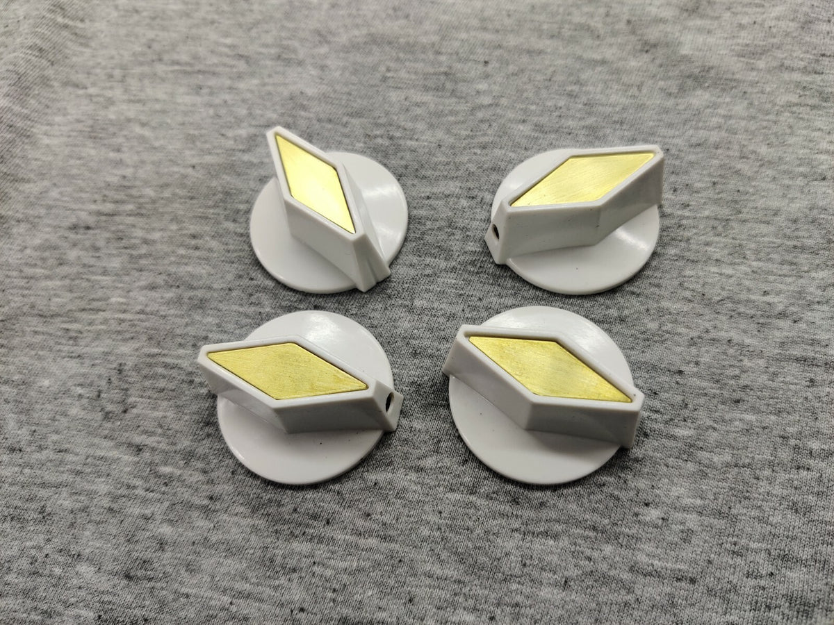 4 pcs set white/golden tv - cooker style knobs John Lennon for Rickenbacker
