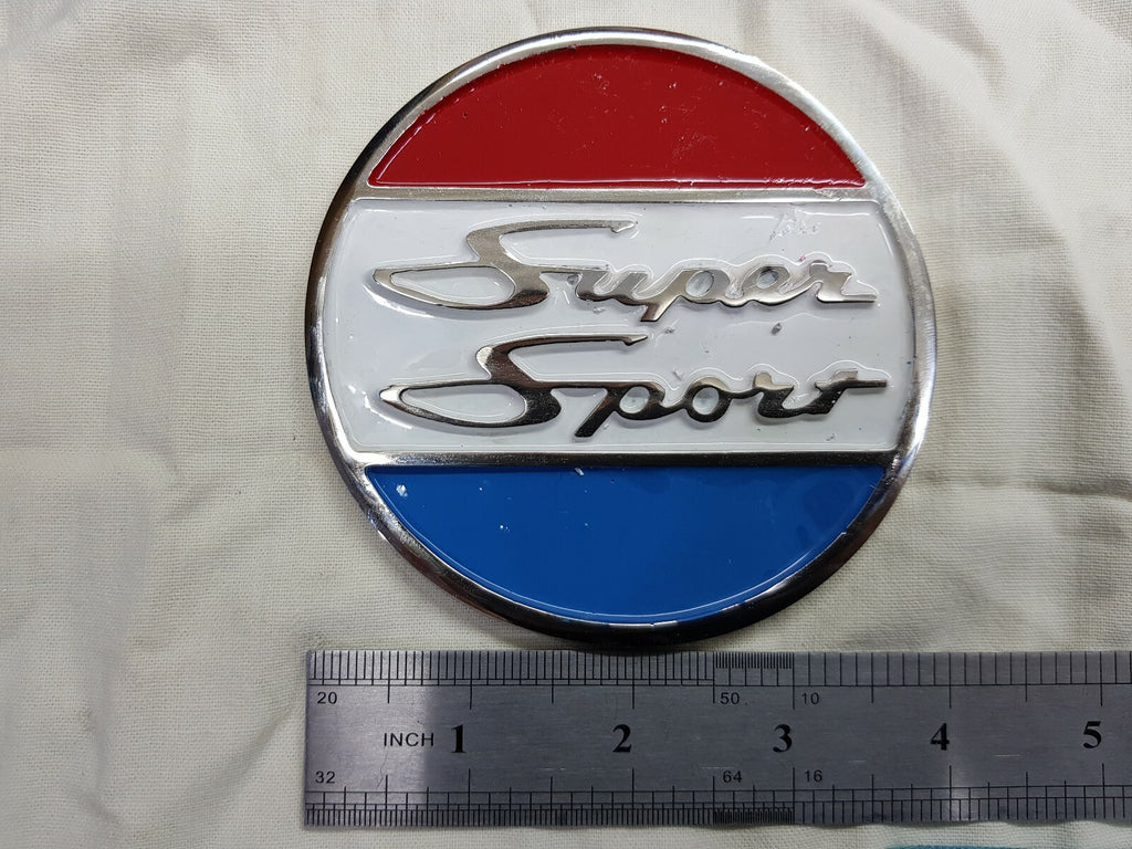 4" Chris Craft Super Sport vintage chrome console logo badge project/restoration