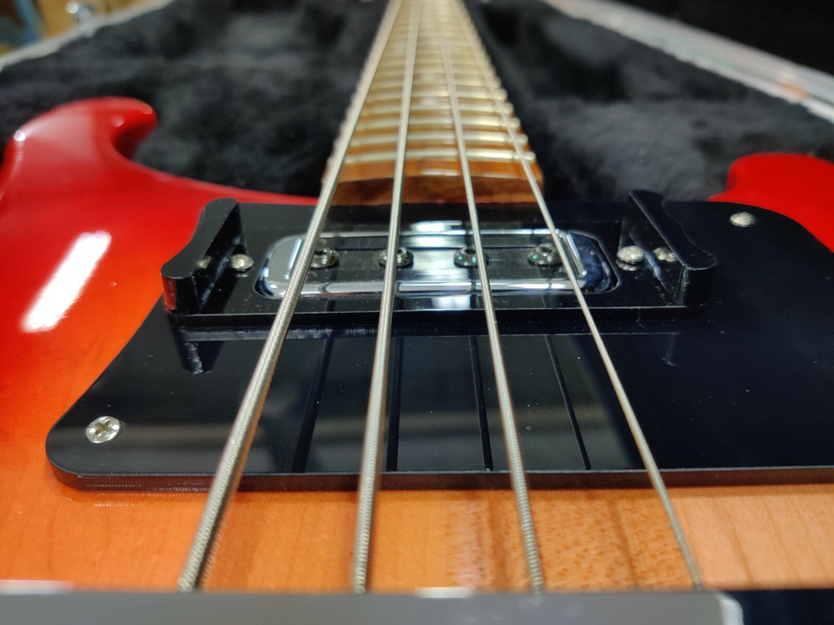 2 position black thumbrest for Rickenbacker 4001, 4003 all bass Models. No mods.