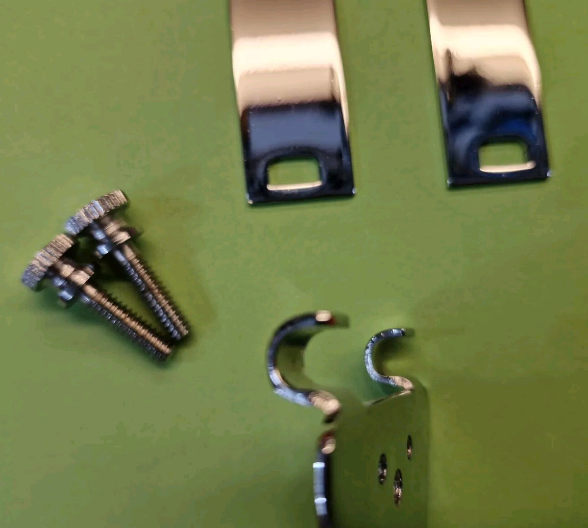12-string trapeze tailpiece & bracket to replace Rickenbacker R + 2 Strap bolts