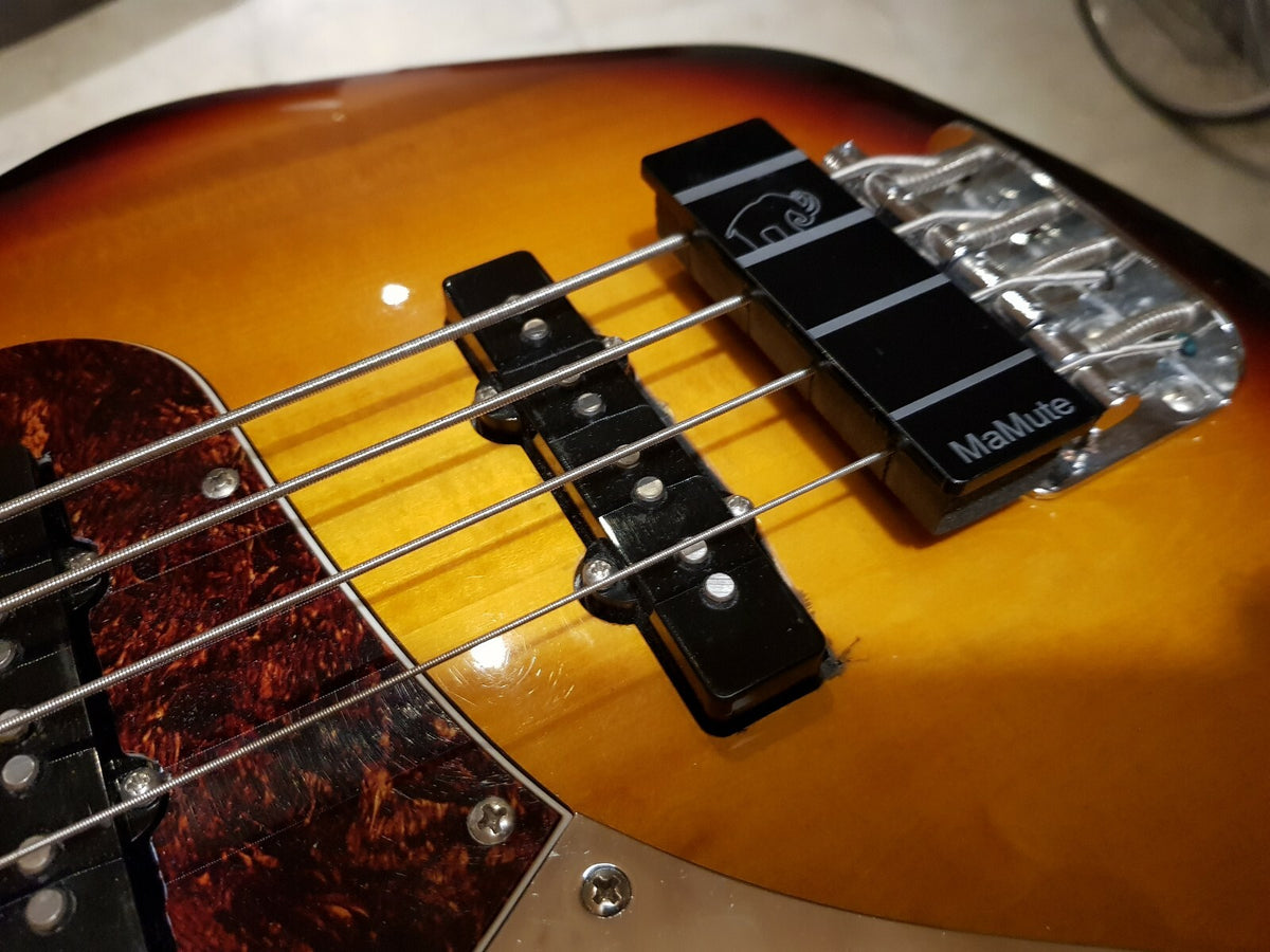 Bass String Mute - MaMute® 5 Strings rubber block with hard plate f/ Fender bass