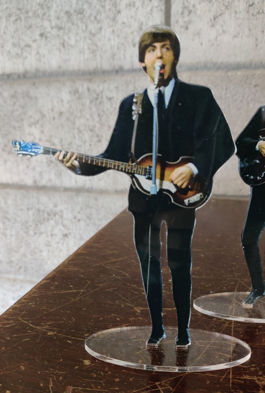 Paul McCartney 1964 standing figure cristal clear acrylic. He looks so real!