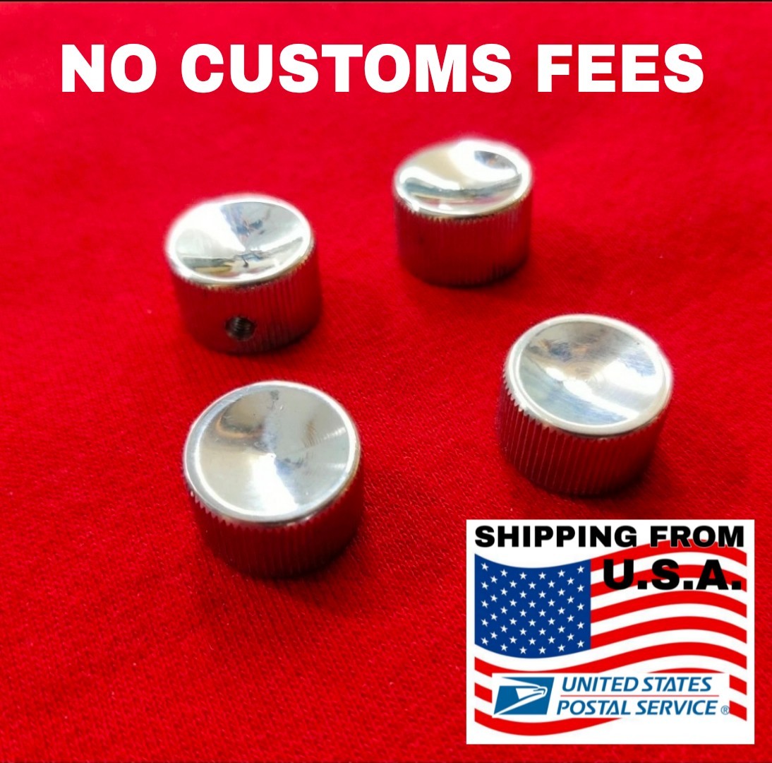 Set of 4 pcs John Lennon burns style aluminum knobs for Rickenbacker guitar.
