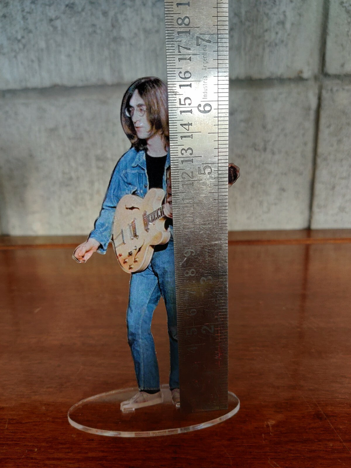 John Lennon standing figure cristal clear acrylic. He looks so real!