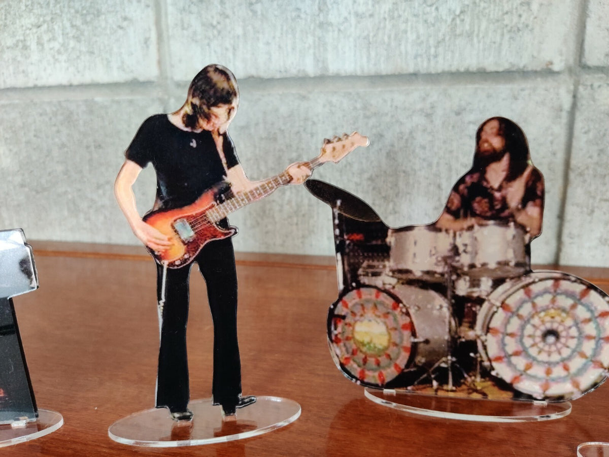 Pink Floyd 1971 figures cristal clear acrylic color. They look incredibly real!