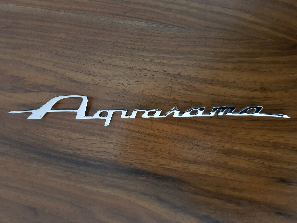 Riva Aquarama vintage boat chrome plated logo badge project/restoration