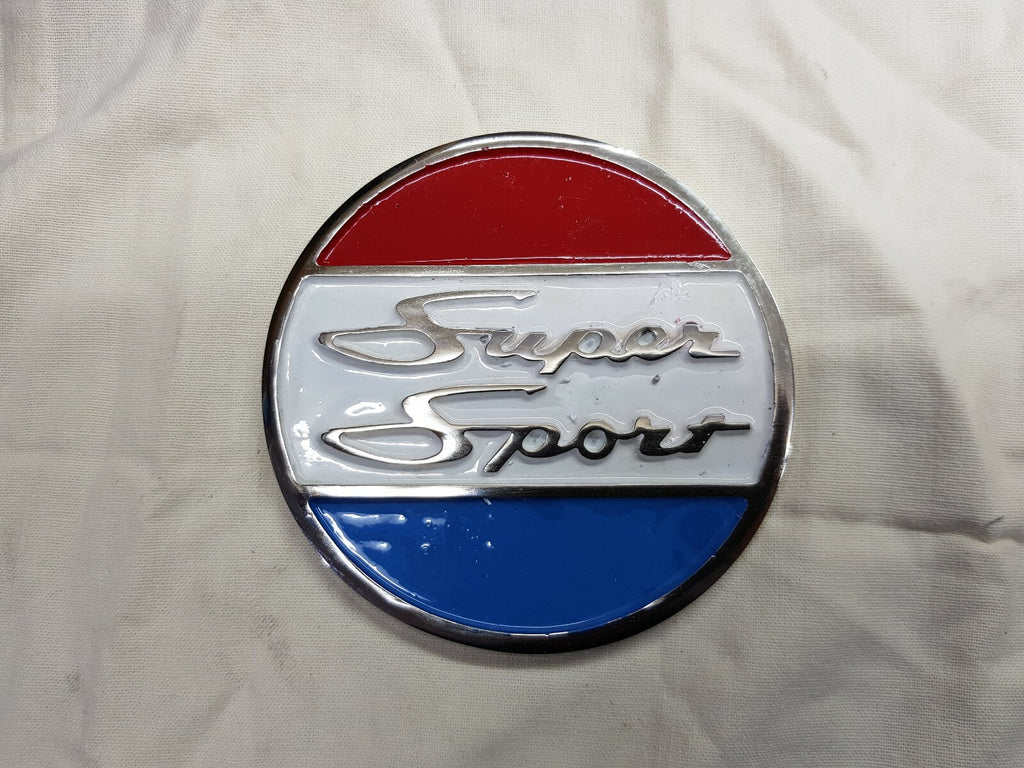 4" Chris Craft Super Sport vintage chrome console logo badge project/restoration