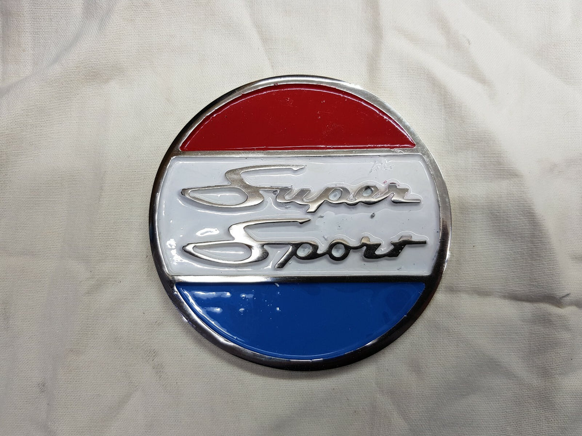 4" Chris Craft Super Sport vintage chrome console logo badge project/restoration