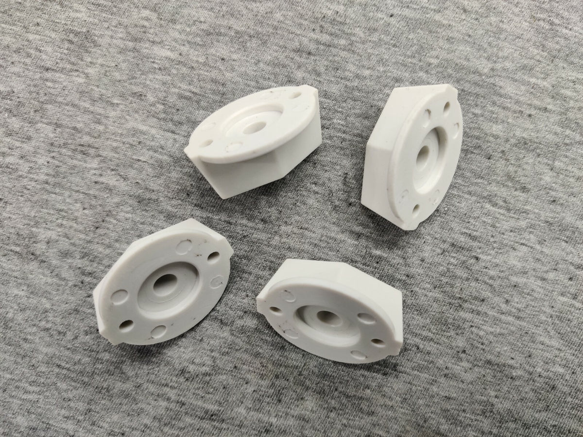 4 pcs set white/silver tv - cooker style knobs John Lennon for Rickenbacker