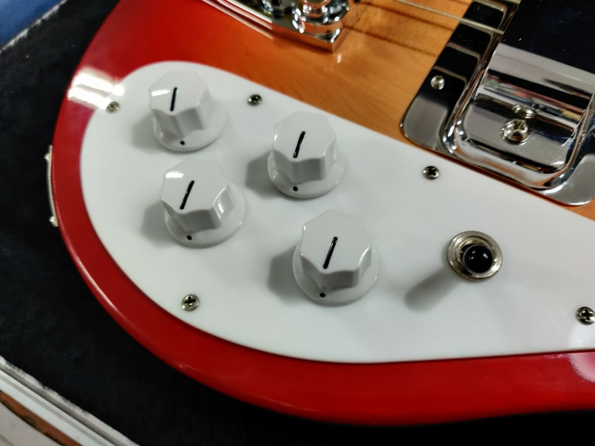 Rickenbacker bass vintage white bakelite knobs 4 pcs set.