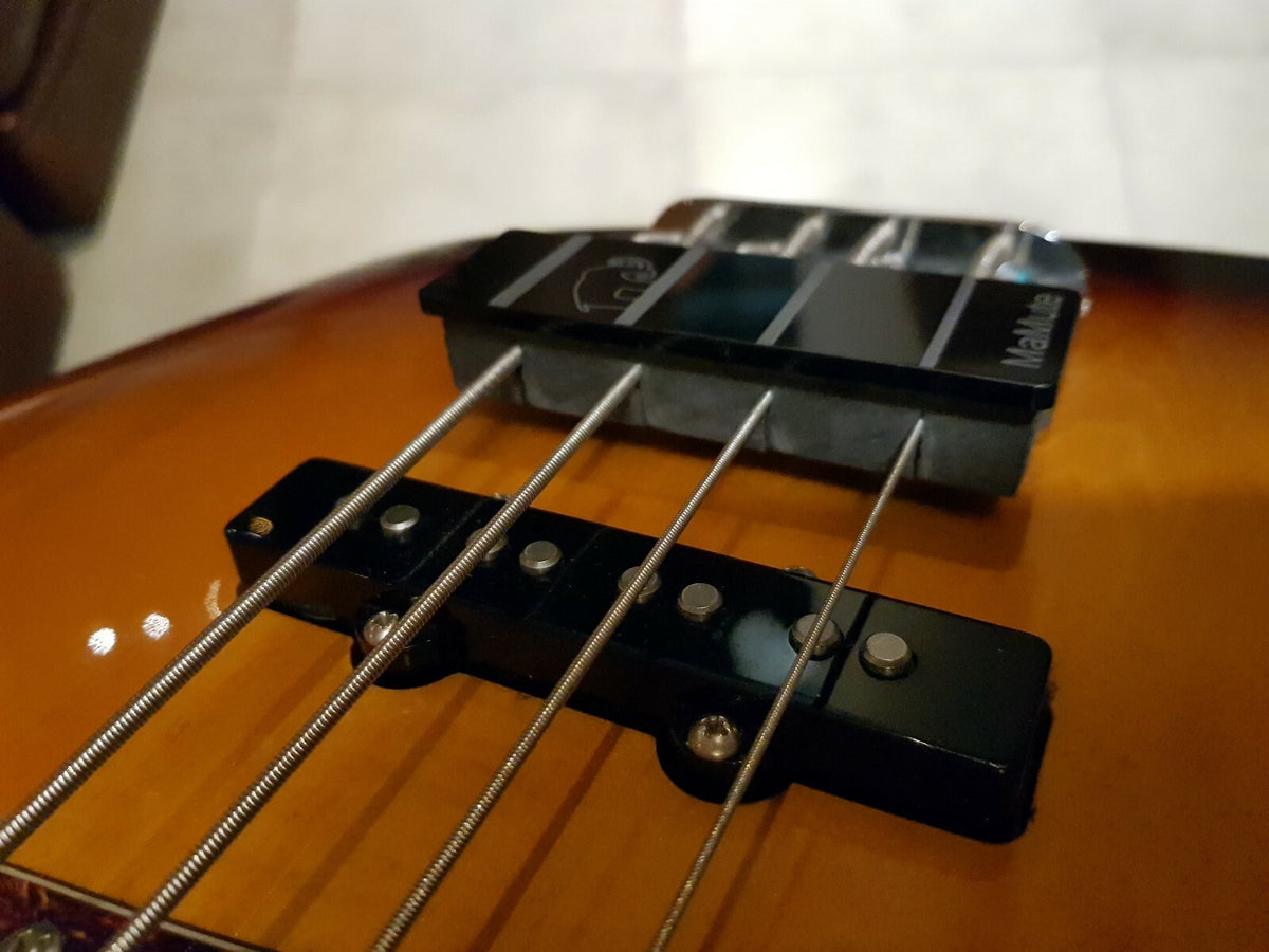 Bass String Mute - MaMute® 5 Strings rubber block with hard plate f/ Fender bass
