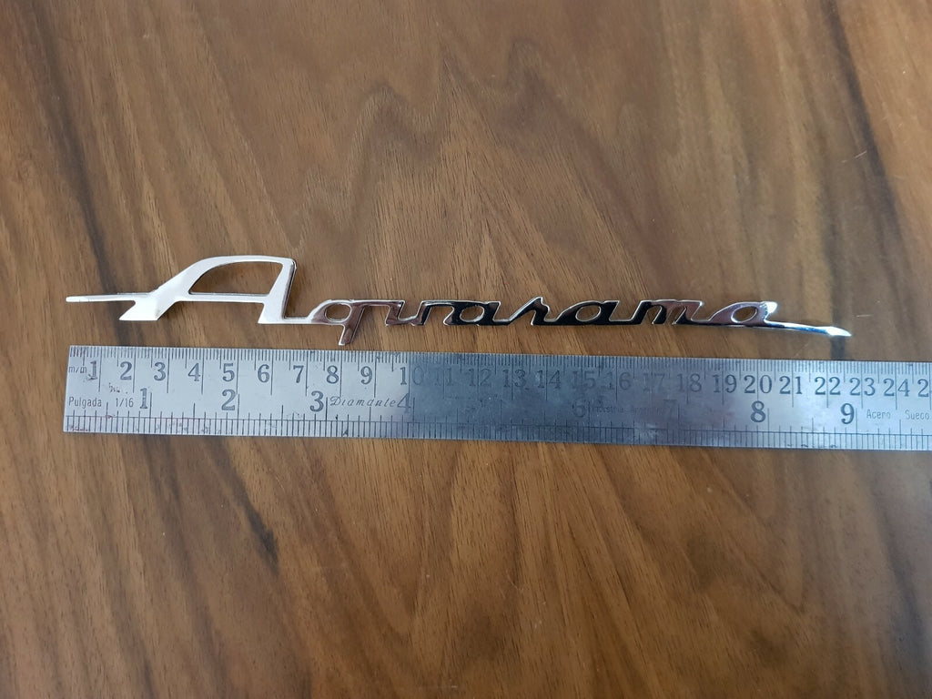 Riva Aquarama vintage boat chrome plated logo badge project/restoration