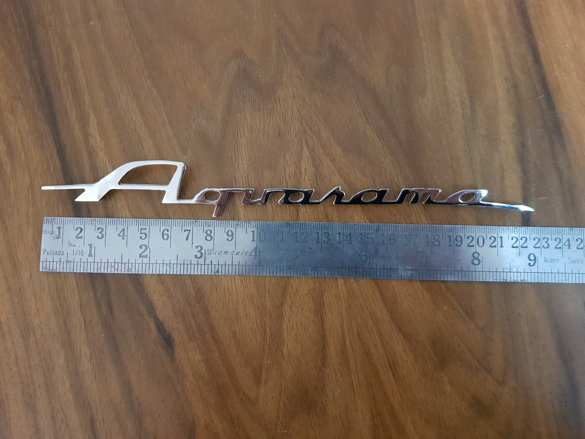 Riva Aquarama vintage boat chrome plated logo badge project/restoration